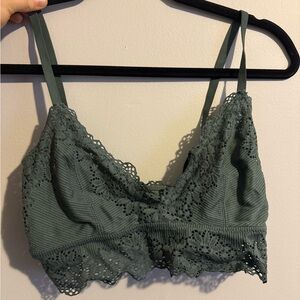Aerie Olive Lace Bralette